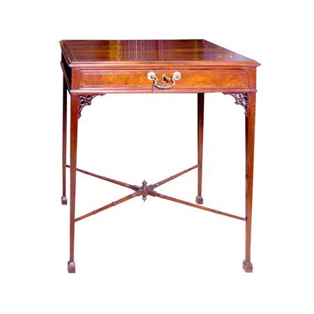 Appraisal: George III Inlaid Mahogany Side Table Estimate -