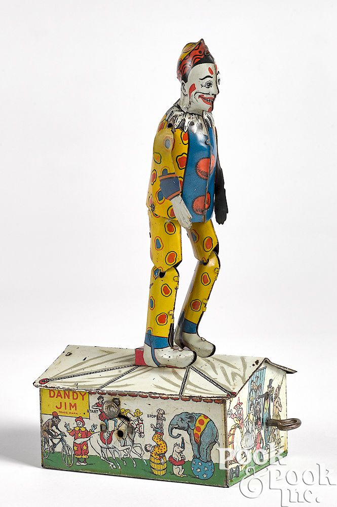 Appraisal: Strauss tin lithograph Dandy Jim the Clown Dancer Strauss tin