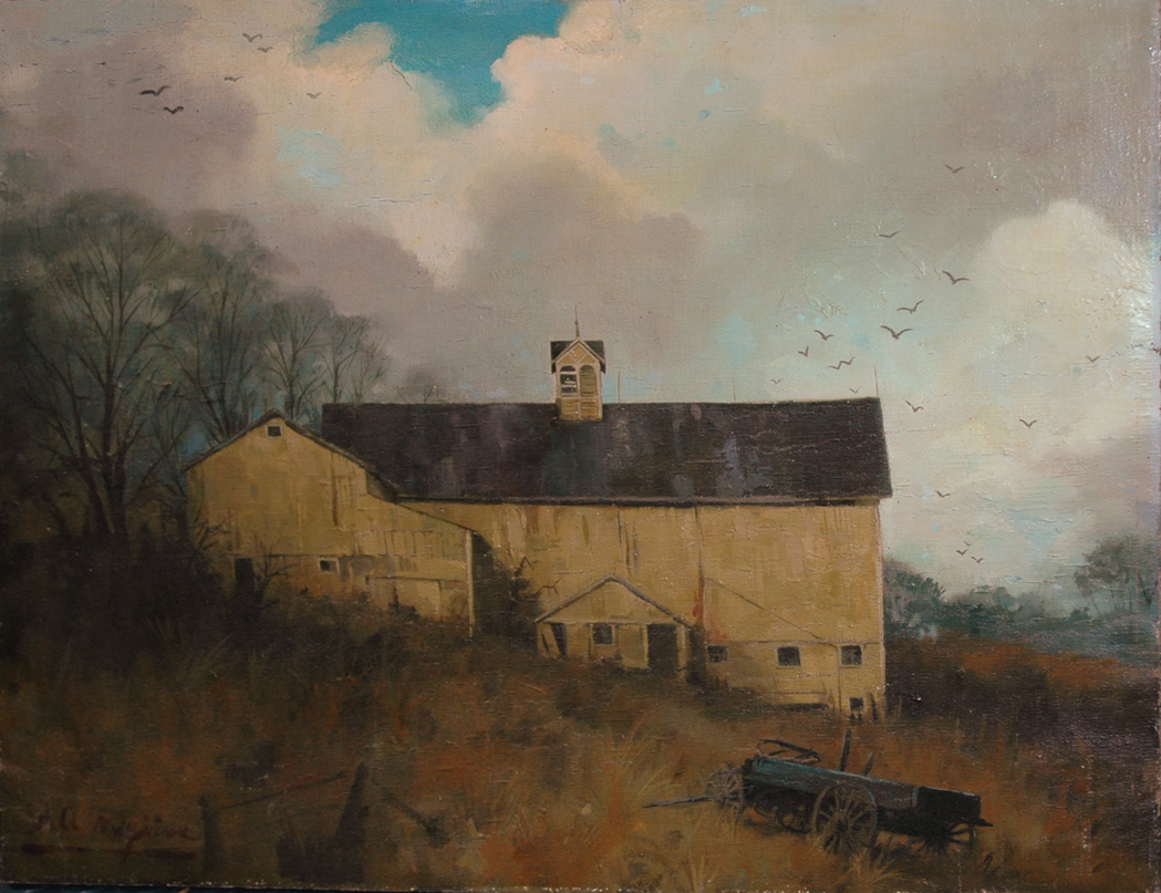 Appraisal: Robert Albert Maguire American - Catskills Barn Signed R A