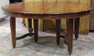 Appraisal: Louis XVI style dining table Louis XVI style dining table