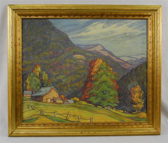 Appraisal: GLADYS VINSON MITCHELL American - UP IN THE CATSKILLS oil