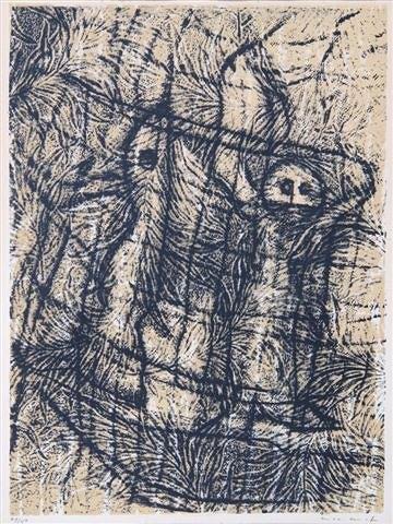 Appraisal: MAX ERNST German - 'Composition' signed in pencil lower right