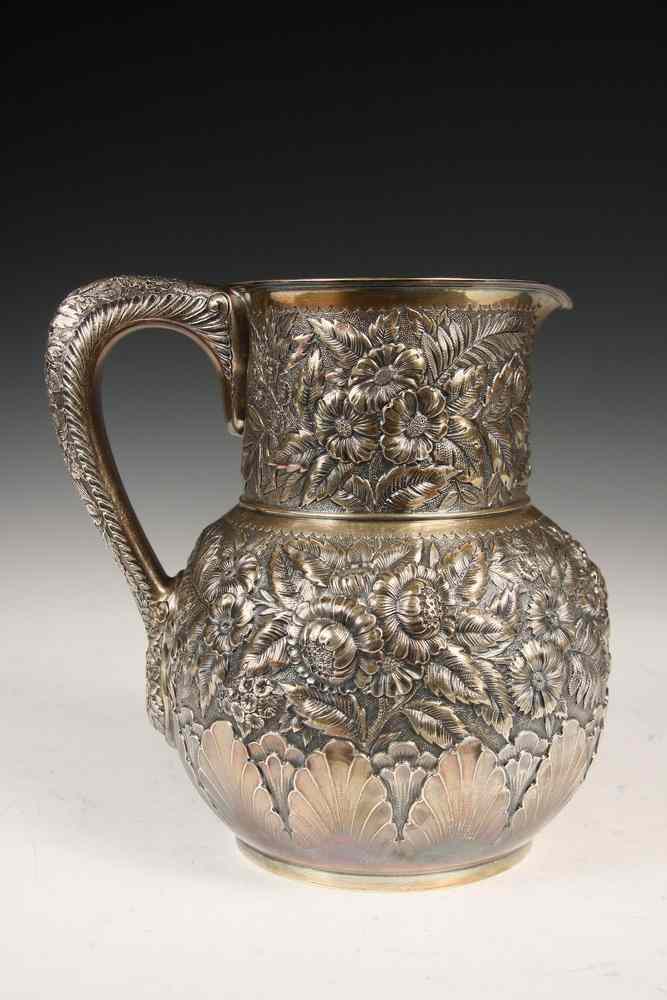 Appraisal: TIFFANY STERLING PITCHER - Tiffany Silver Hollowware Water Pitcher with