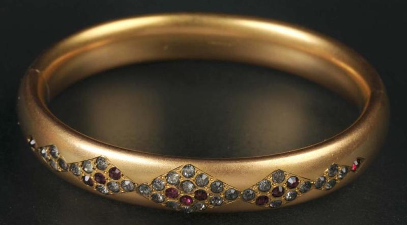 Appraisal: Antique Jewelry Gold-Filled Bracelet Description Weighs pennyweights Engraved AR with