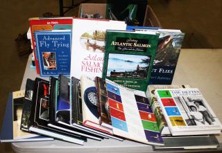 Appraisal: fishing books incl flies salmon fishing several inscribed to Jim