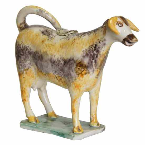 Appraisal: An English Staffordshire Pearlware Cow Creamer circa early figure of