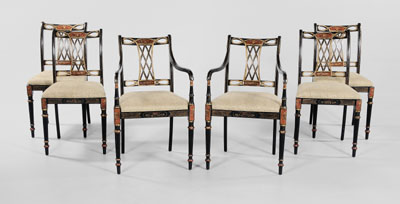 Appraisal: Set of Six Regency Style Dining Chairs made by Southwood