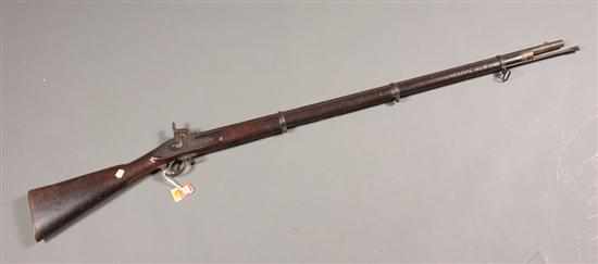 Appraisal: English Enfield percussion rifle possibly for Confederate service band stock