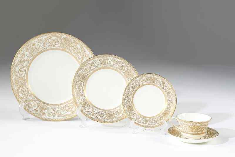 Appraisal: Royal Worcester ''Embassy'' China Service pieces including dinner plates in