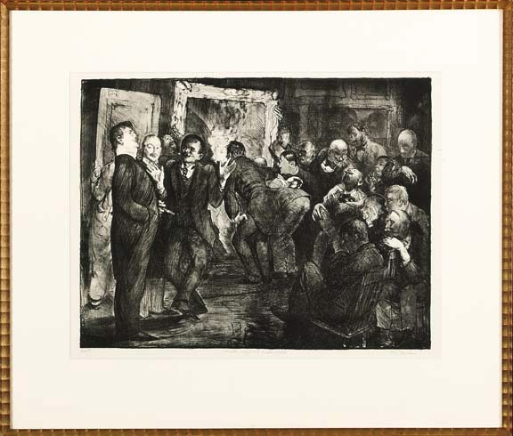 Appraisal: George Bellows American New York - Artists Judging Works of