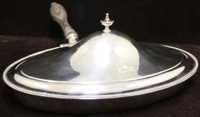 Appraisal: GEORGIAN SILVER COVERED CHEESE DISH CA BYGEORGE HEMMING AND WILLIAM