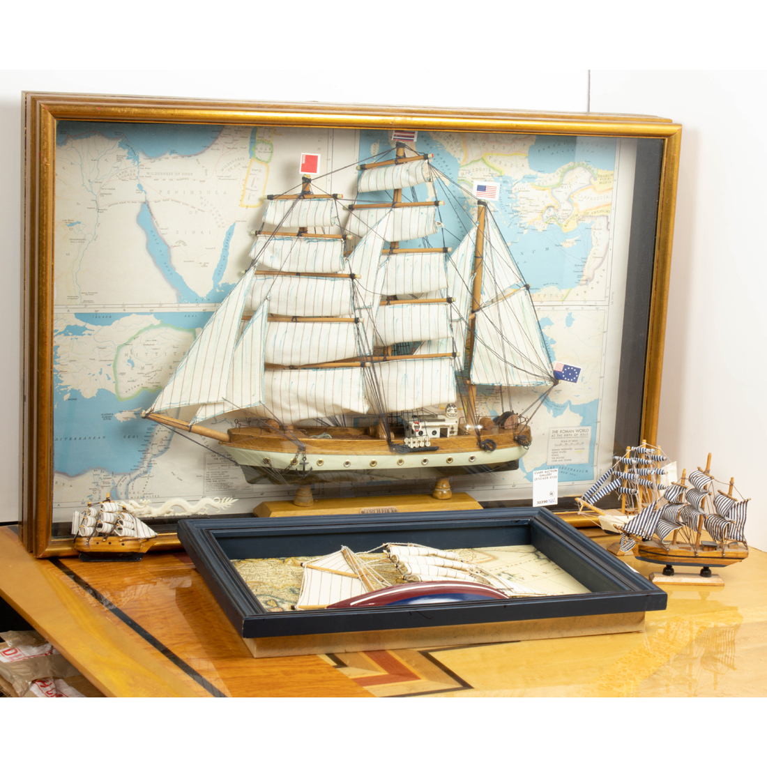 Appraisal: LOT OF MODEL SHIP GROUP lot of Model ship group