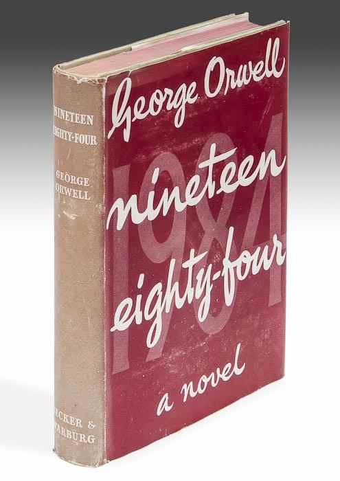 Appraisal: Orwell George Nineteen Eighty-Four first edition original cloth spine very