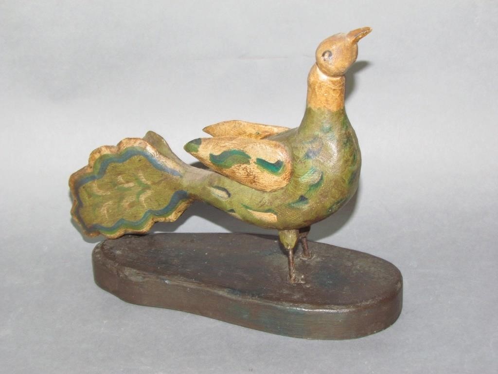 Appraisal: WALTER JUNE GOTTSHALL FOLK ART BIRD initialed W J