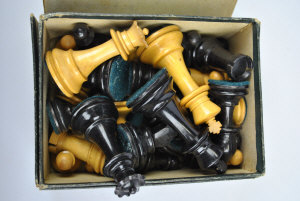 Appraisal: J Jaques Son Ltd boxed set of chessmen early th