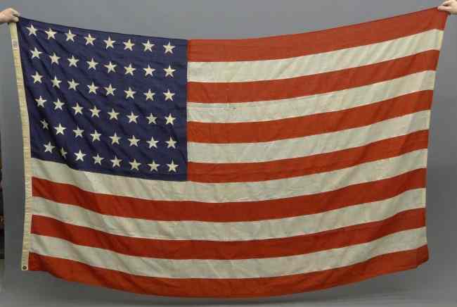 Appraisal: Early star flag Imperfections Has original label ''Sterling Bunting''