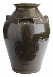 Appraisal: Large Burlon Craig Four Handle Jar Lincoln County North Carolina