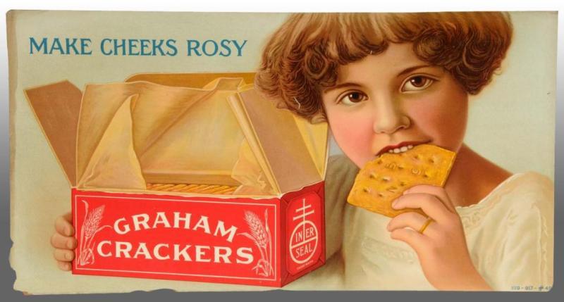 Appraisal: National Biscuit Graham Crackers Trolley Car Sign Description Circa to