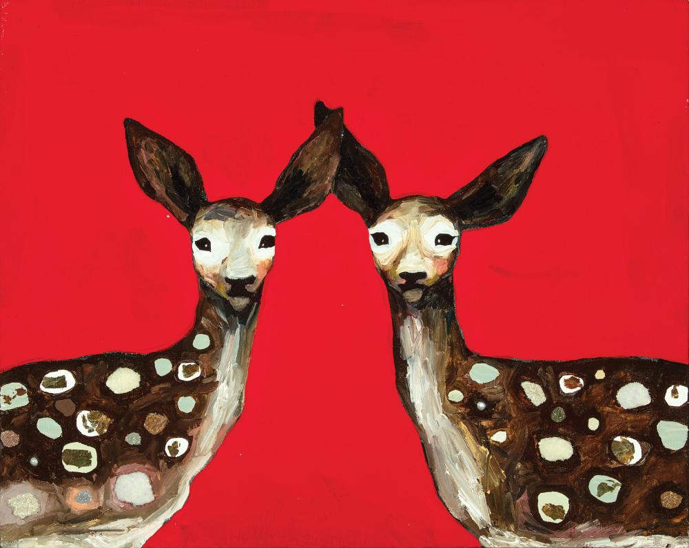 Appraisal: Elizabeth Eli Halpin American Texas b Deer mixed media on