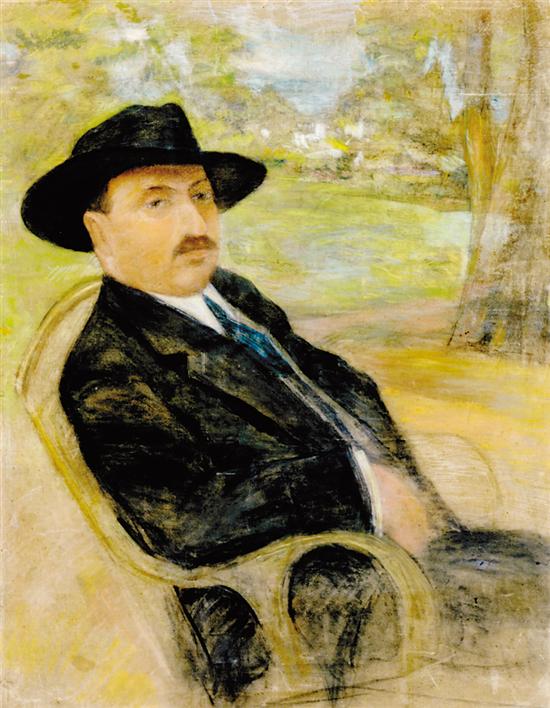 Appraisal: Nikolai Petrovich Bogdanov-Bel'sky manner of Russian - GENTLEMAN SEATED IN