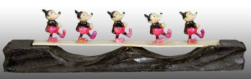 Appraisal: Walt Disney Celluloid Mickey Mouse Characters Walk Description - ''