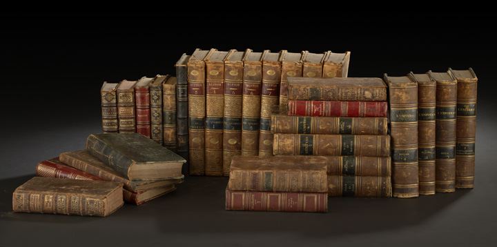 Appraisal: Collection of Twenty-Nine Leather and Part-Leather Bindings including among others