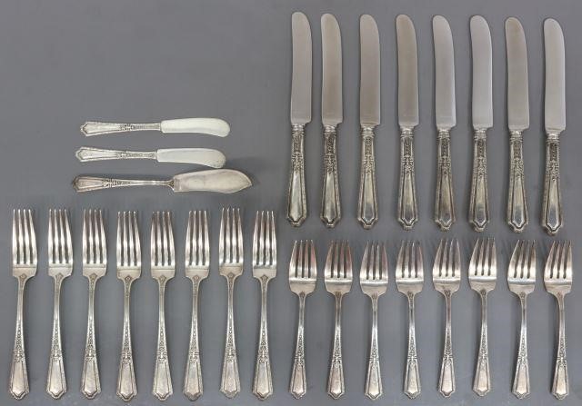 Appraisal: lot of American sterling silver flatware service Towle Silversmiths in