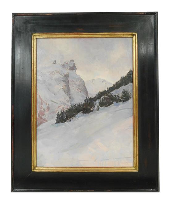 Appraisal: Leo Mancini- Hresko American b Foux D' Allos oil on