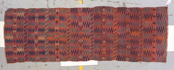 Appraisal: A Caucasian kilim runner size approximately ft in x ft