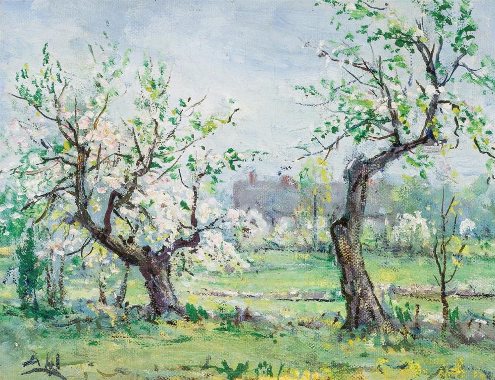 Appraisal: HENRY HAMMOND AHL American - Spring Trees in Spring A