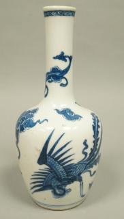 Appraisal: KANG HSI Period Bottle Form Vase Long neck Chine KANG