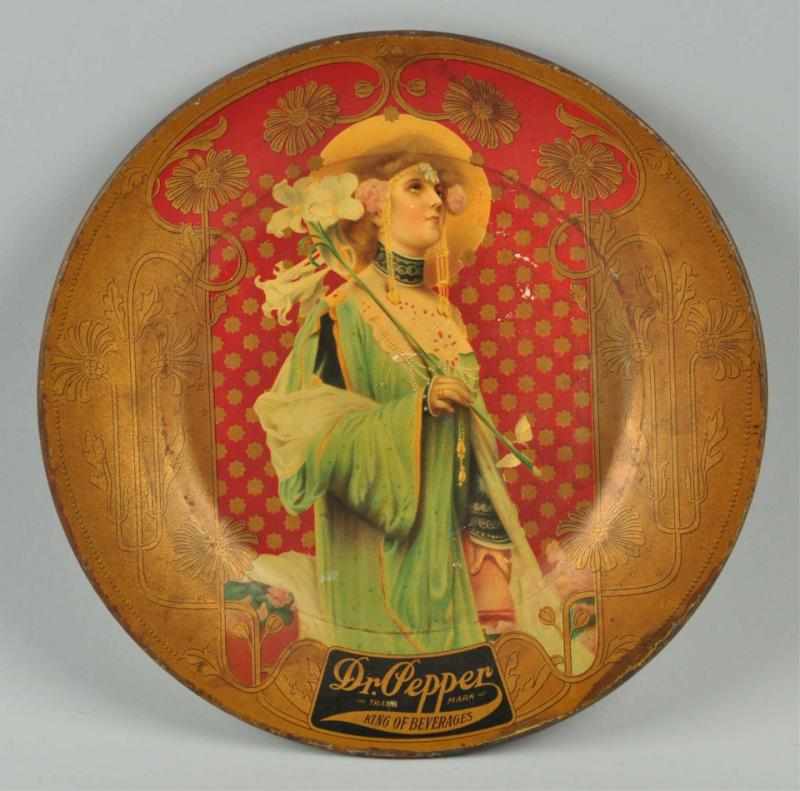 Appraisal: Tin Dr Pepper Art Plate Description Only some light soiling