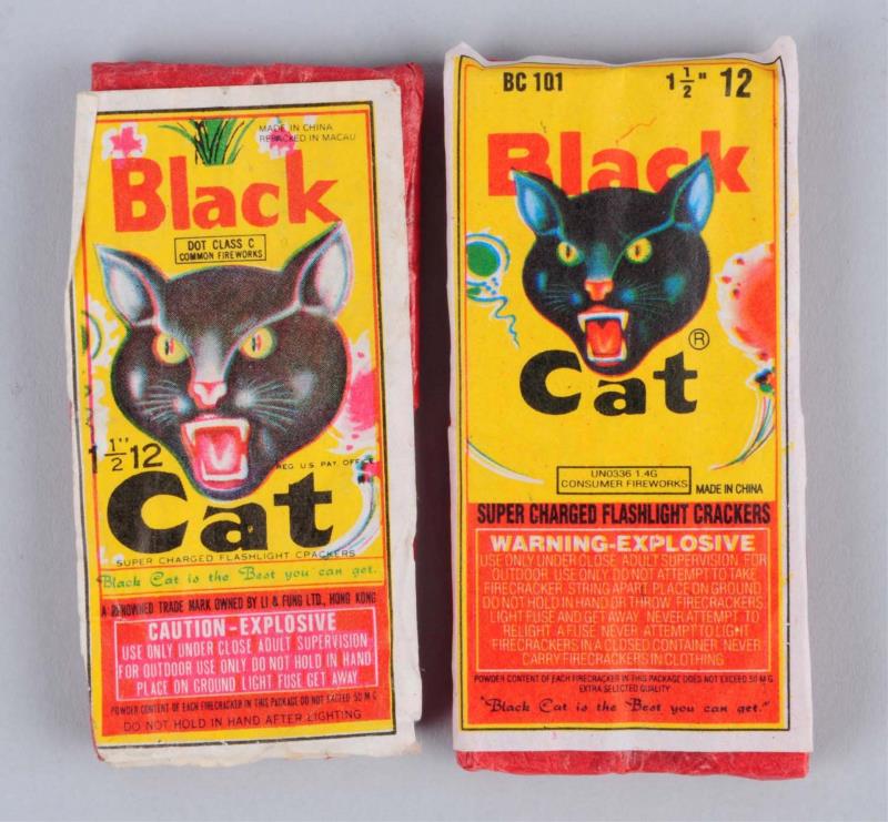 Appraisal: Lot Of Black Cat Pack Firecrackers One pack made in