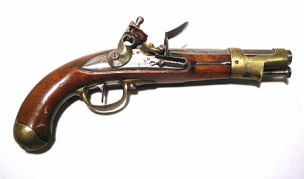 Appraisal: A French Model An flintlock cavalry pistol The inch tapered