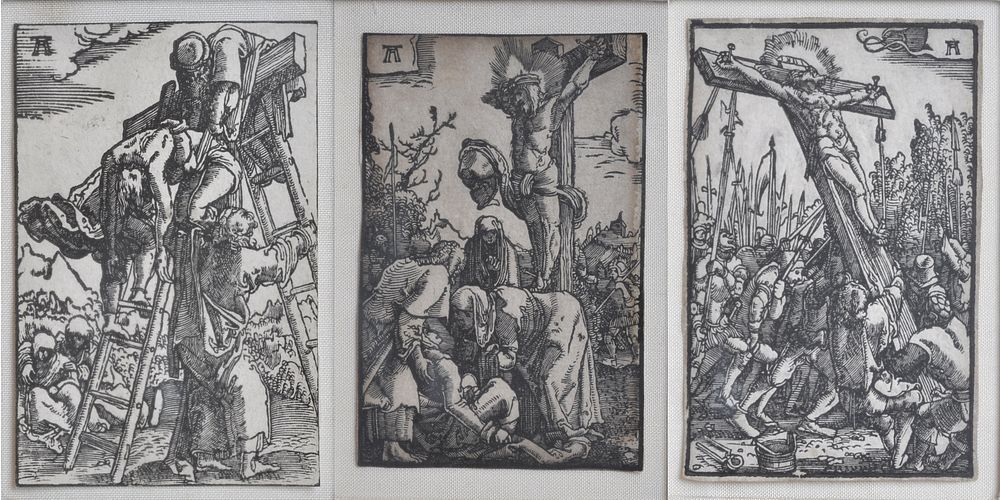 Appraisal: Albrecht Altdorfer Woodblocks in Gilt Frames Albrecht Altdorfer Germany -