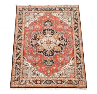 Appraisal: Hand Woven Persian Heriz Rug ' x ' Wool India