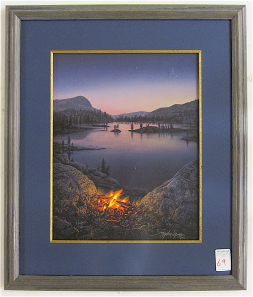 Appraisal: STEPHEN LYMAN OFF-SET LITHOGRAPH American - Titled Evening Star Image