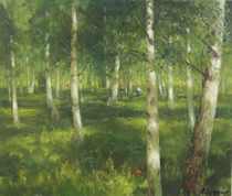 Appraisal: Mark Kremer Russian Contemporary Gathering in the Forest Oil on