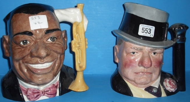 Appraisal: Royal Doulton Large Character jugs W C Fields D and