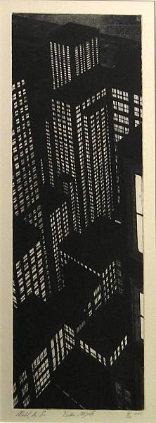 Appraisal: Michael Di Cerbo Urban Majesty Etching aquatint and drypoint printed