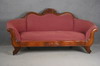 Appraisal: SETTEE Victorian walnut framed settee with carved grape and leaf