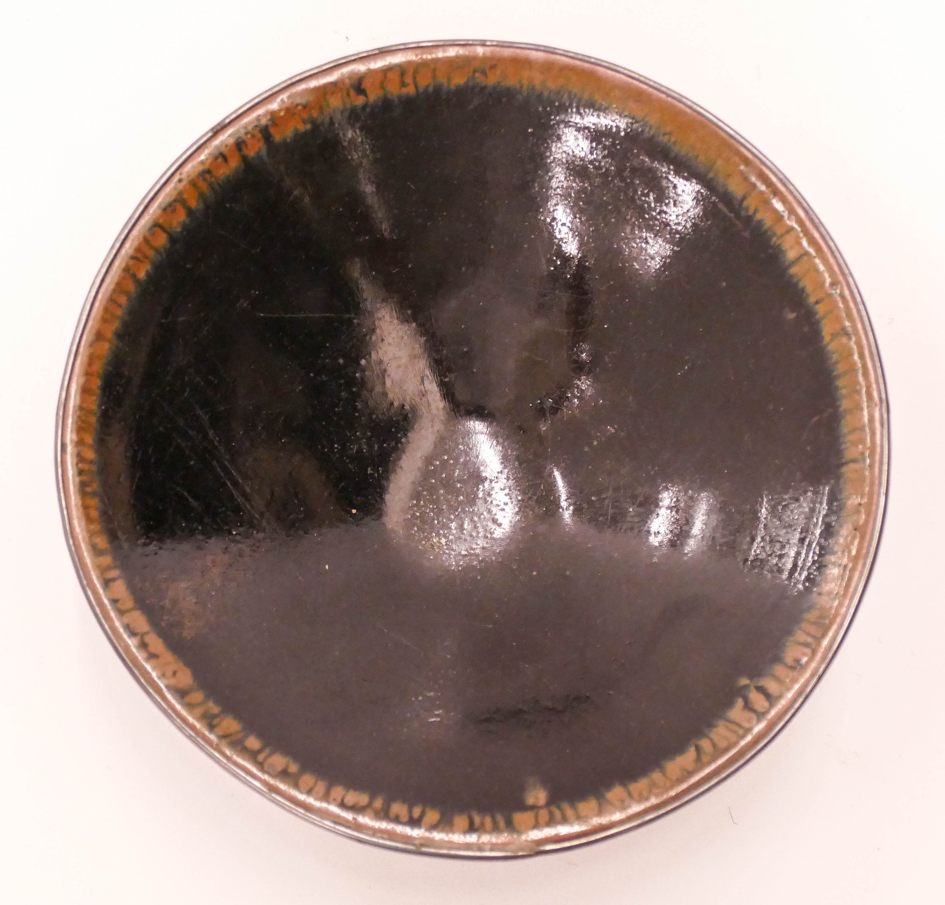 Appraisal: Chinese Song Jian Ware Tea Bowl ''x '' Black glaze