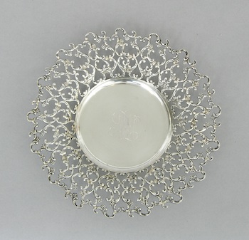 Appraisal: Hattersley Dickerson Sterling Silver Dish American ca - 's Beautifully