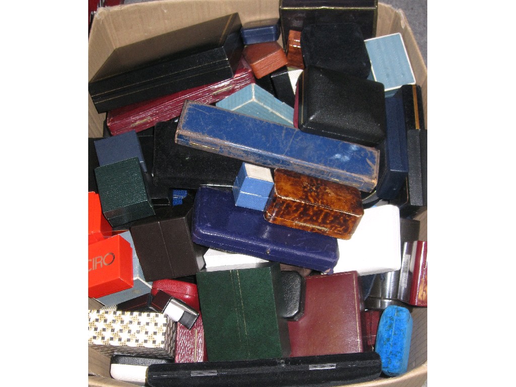 Appraisal: Box of jewellery cases and assorted boxes