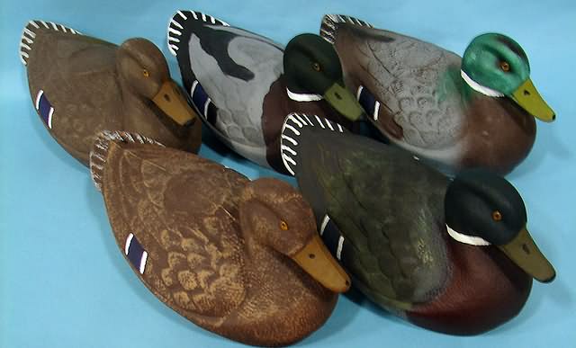 Appraisal: Group of fiber decoys from General Fiber Co St Louis