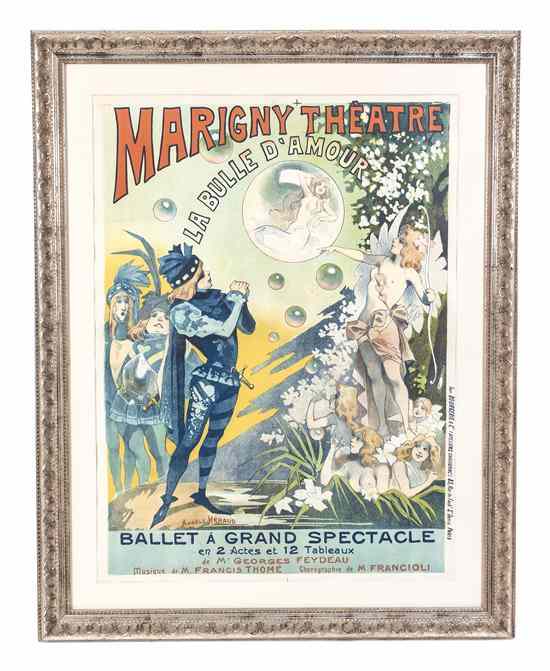 Appraisal: Angele Heraud Marigny Theatre lithograph x inches