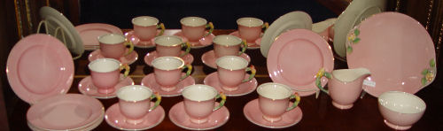 Appraisal: ROYAL WINTON GRIMWADES ''ROSEBUD'' CHINA pieces of pink china with