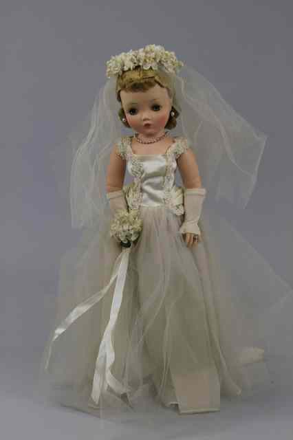 Appraisal: MADAME ALEXANDER ''CISSY'' BRIDE Hard plastic head and body and