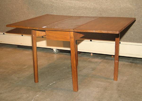 Appraisal: A Chippendale walnut dropleaf table restorations refinished height in width