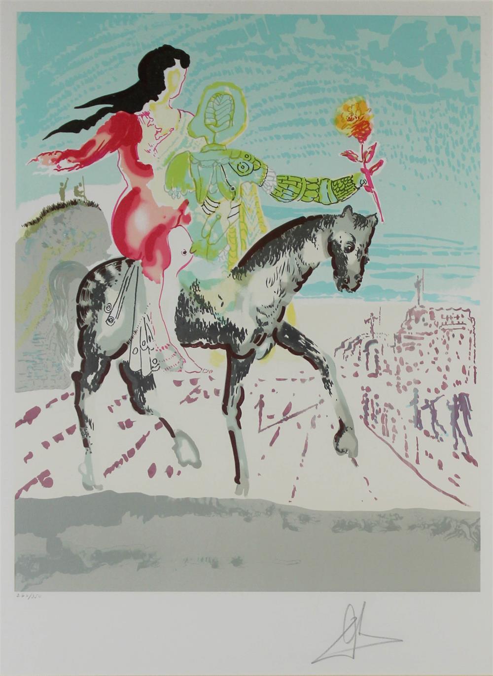 Appraisal: SALVADOR DALI SPANISH - THE MESSIAH from 'NEW JERUSALEM' Color